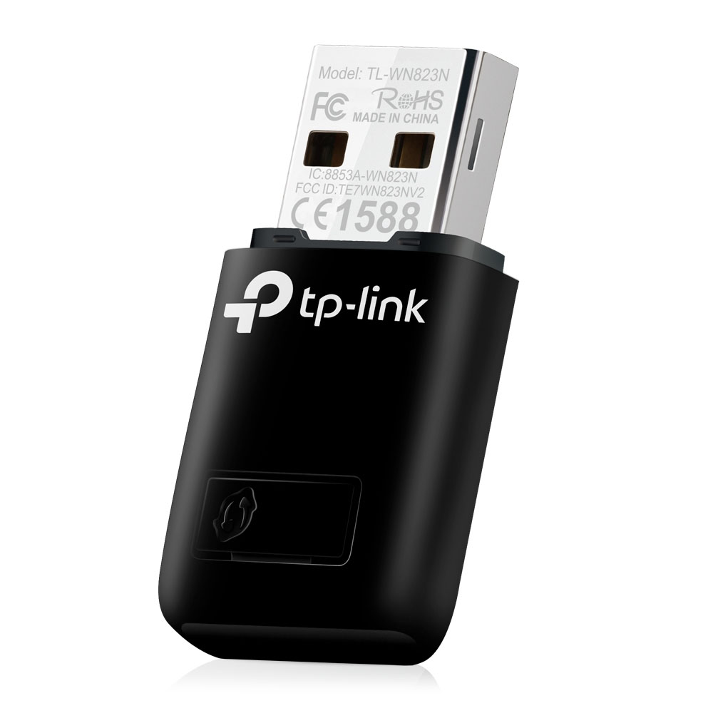 TP-LINK TL-WN823N 300MBPS WIRELESS N MINI USB ADAPTER, MINI SIZE, REALTEK, 2T2R, 2.4GHZ, 802.11B/G/N