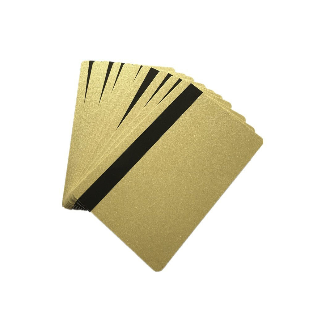 Карты HiCo с магнитной полосой, золотистые (Gold)