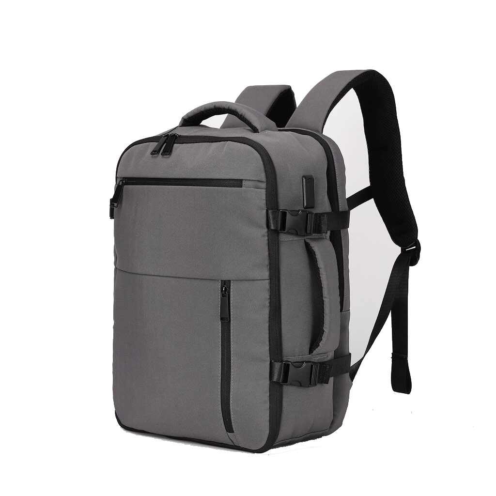 Рюкзак модель 25037F, Oxford материал, размер 43x30x18 см, Usb, серый 