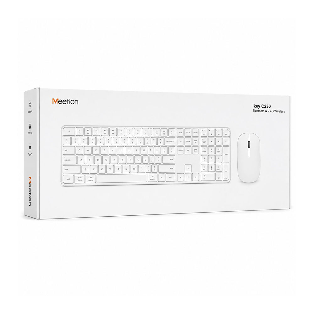 Комплект клавиатура и мышь Meetion iKey C230 черный (En)