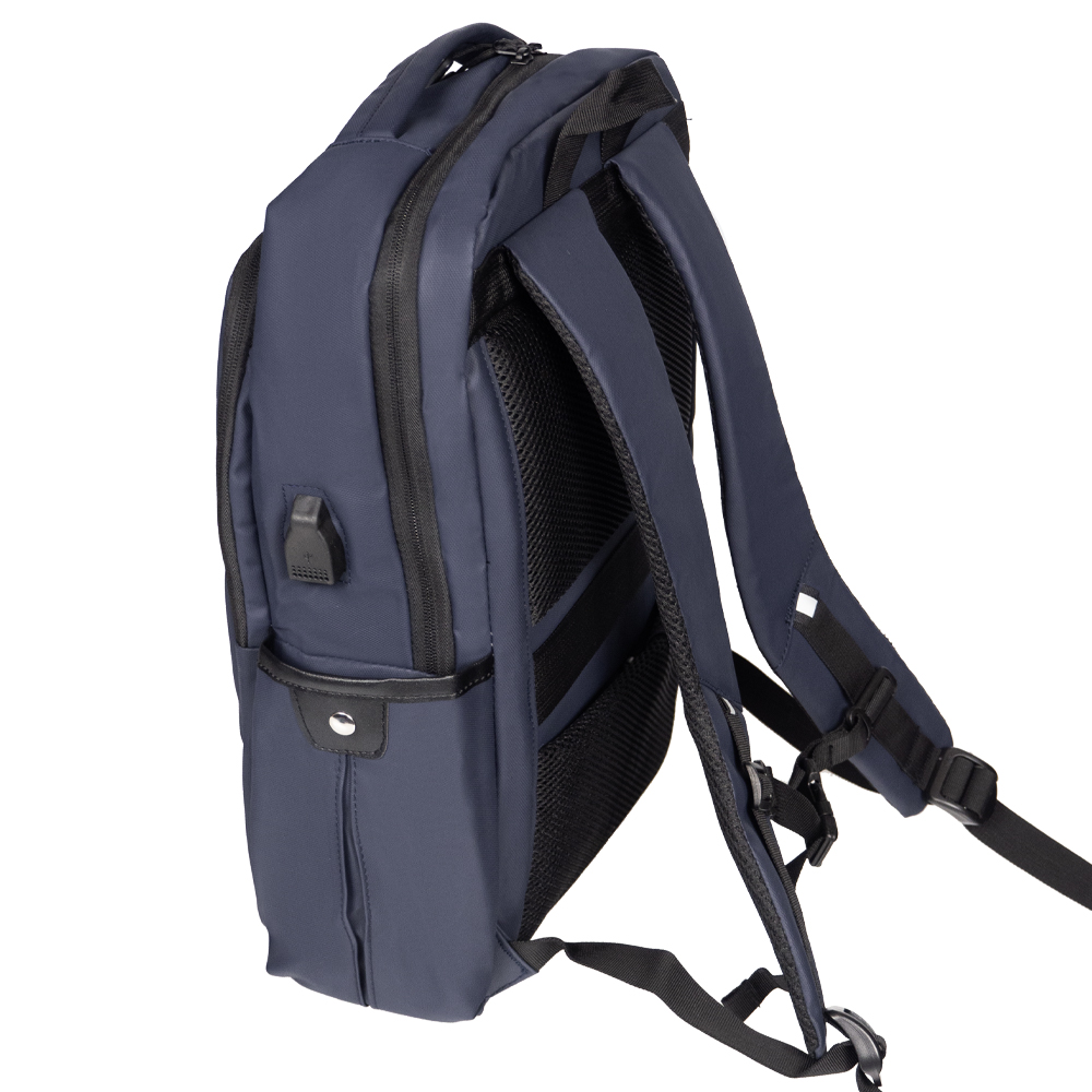 Рюкзак модель 20061, Oxford материал, размер 27x45x14 см, Usb, синий 