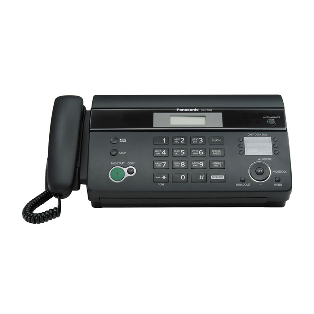Факс Panasonic KX-FT982 Eng/Ch термобумага,АОН, спик., автоответчик, черный