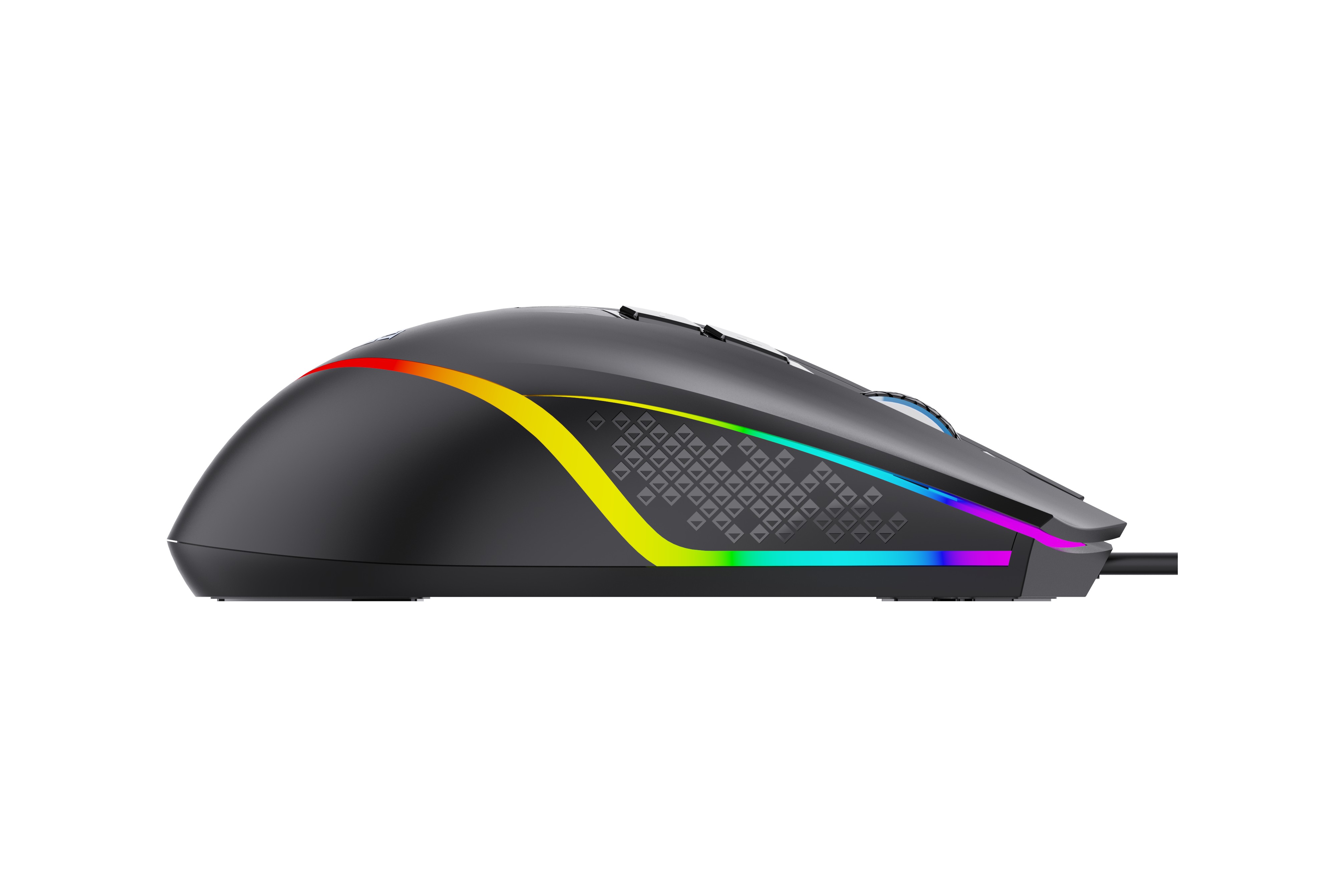 Проводная игровая мышь AULA Wind F805 черный