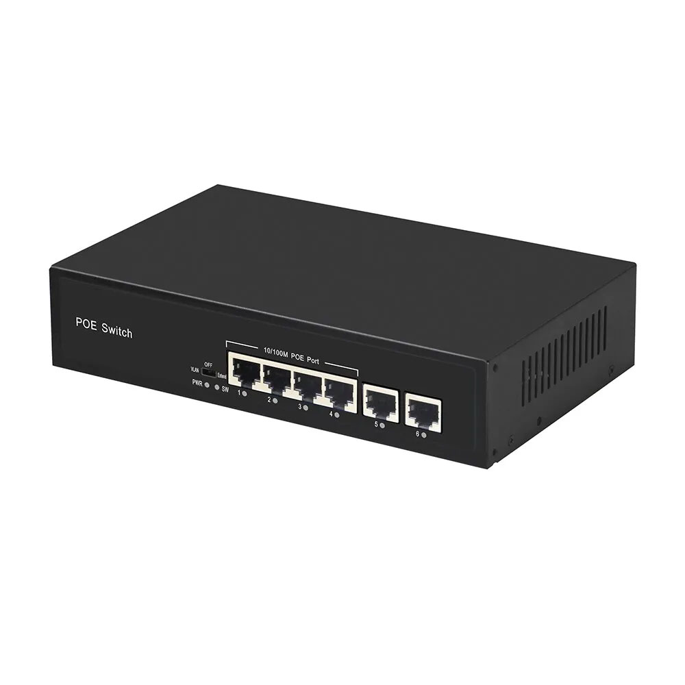 4-х портовый Poe сетевой коммутатор LS901-AF 4 port+2 Uplink 10/100Mbs