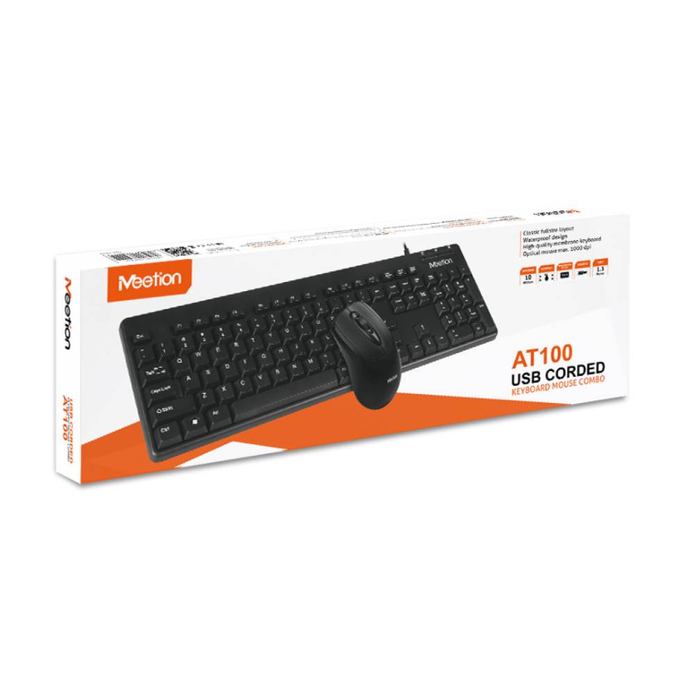 Комплект клавиатура и мышь Meetion AT100