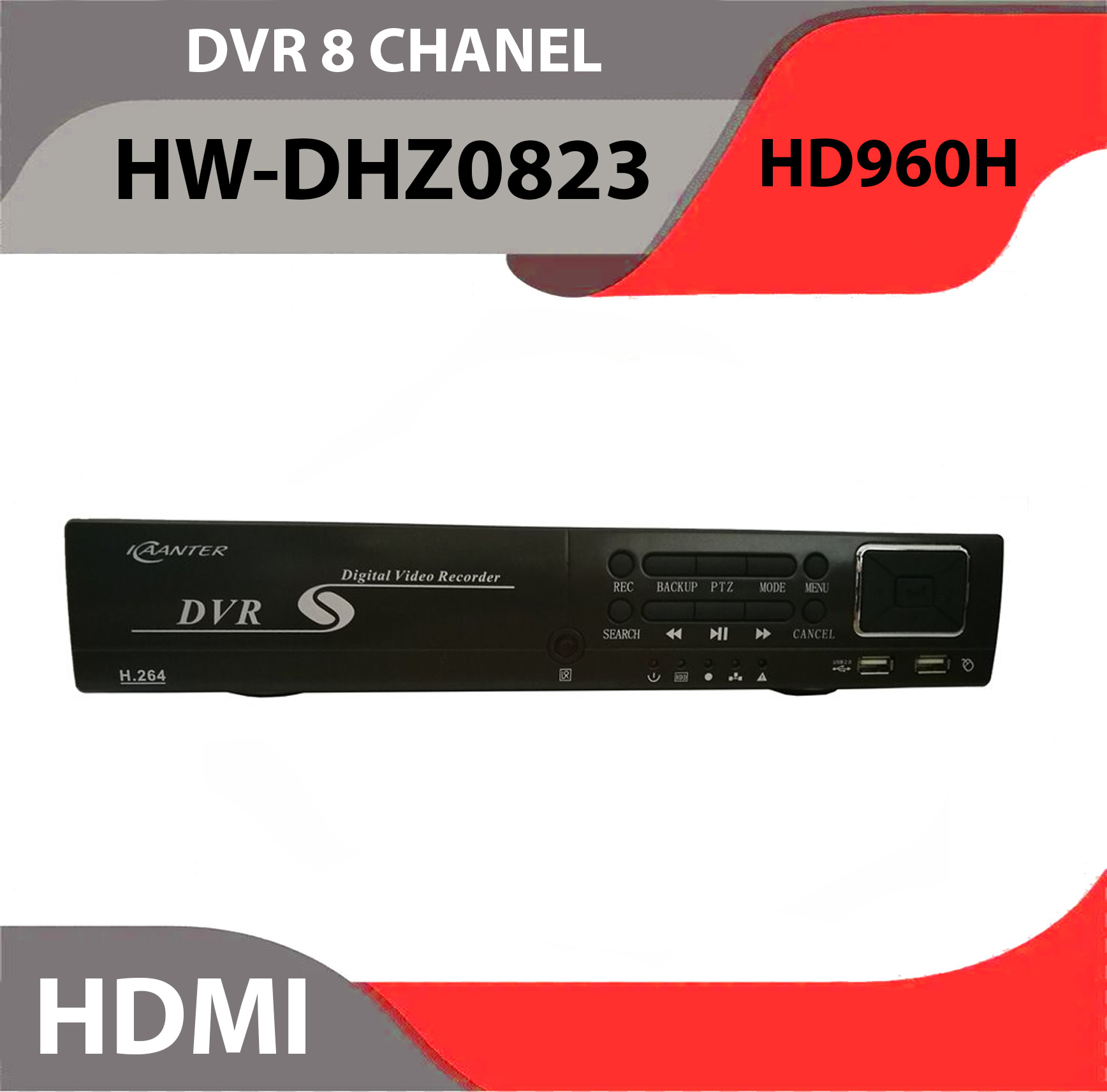 DVR 8 CHANEL HW-DHZ0823 HDMI, Analog