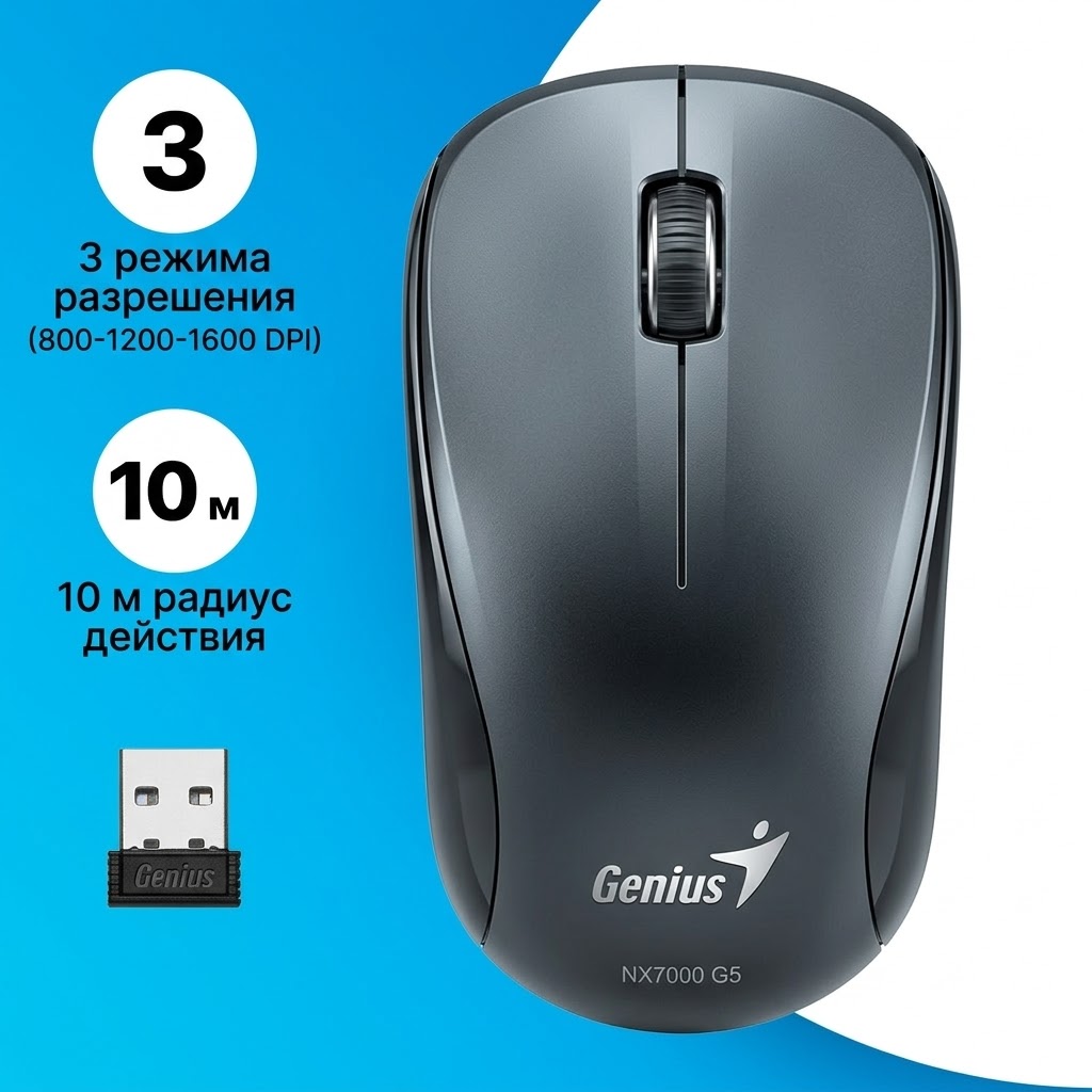 Беспроводная мышь Genius NX7000 G5