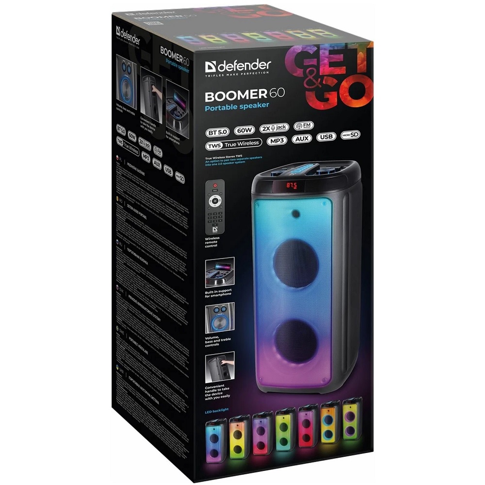 Портативная колонка Defender Boomer 60