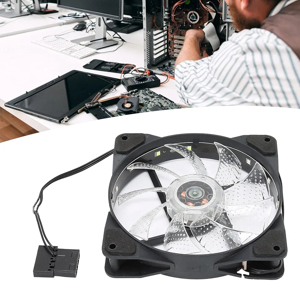 Вентилятор для корпуса AF29 c подсветкой RGB (разноцветный)