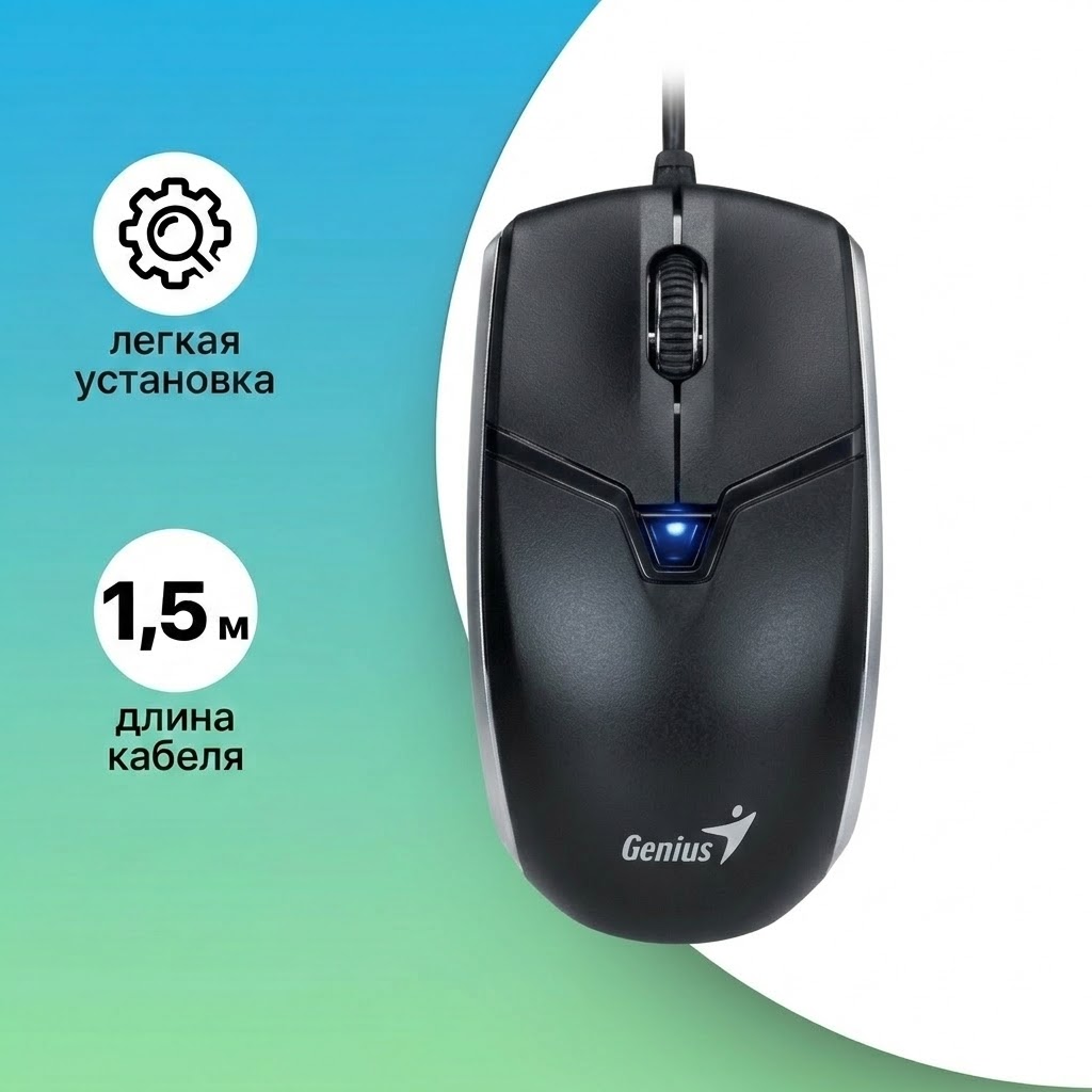 Проводная мышь Genius All in one + Camera