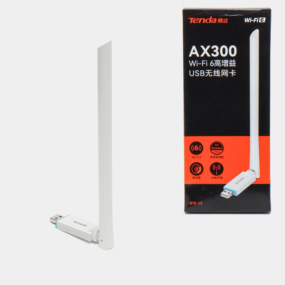 Wireless USB Adapter TENDA  AX300 U2 WI-FI 6 swistok