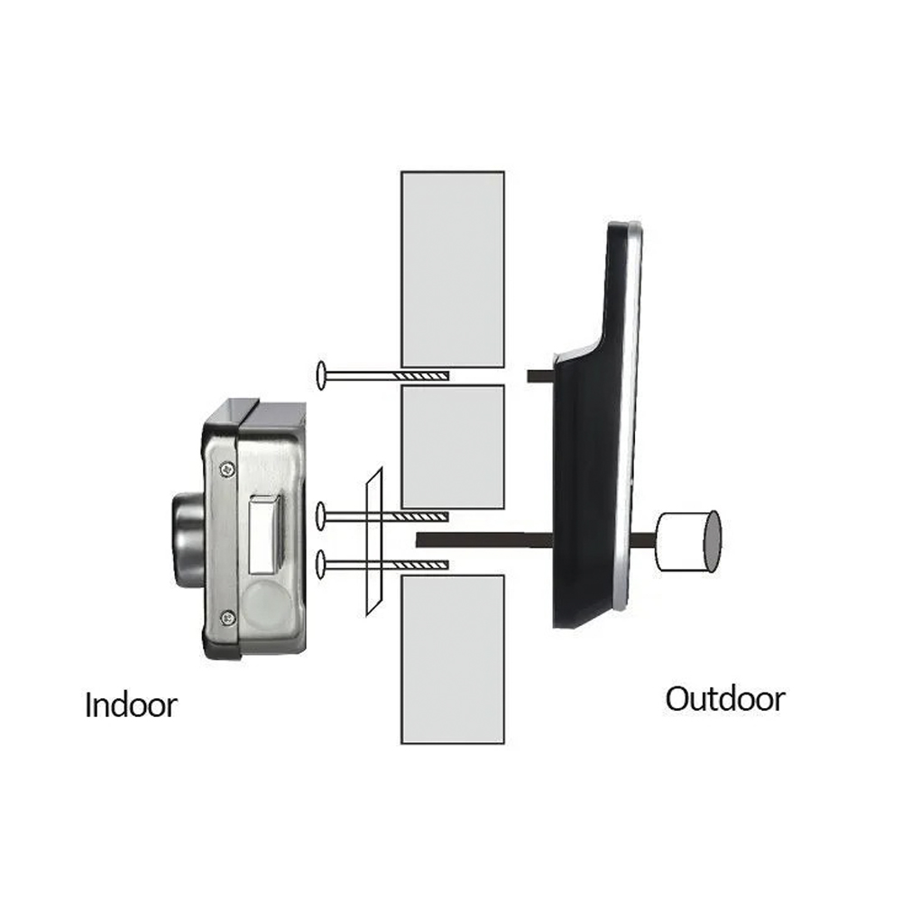 ZAMOK 2355 (Fingerprint/ Pasword/ Card/ WiFi/ BluTooth/ NFC/ APP/ TUYA)