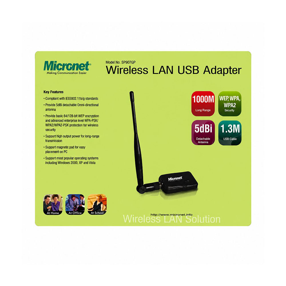 WIRELESS USB adapter Micronet SP907GP 54Mbps