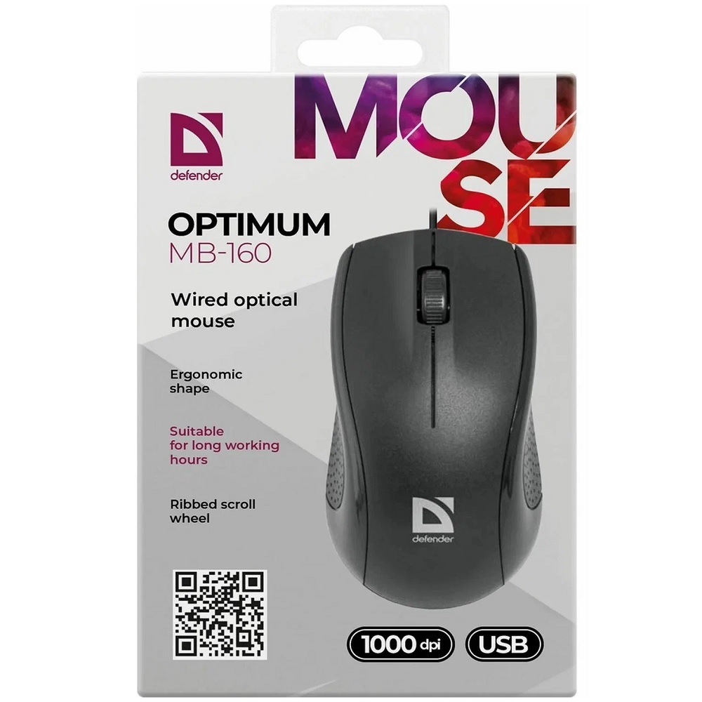 Проводная мышь Defender Optimum MB-160