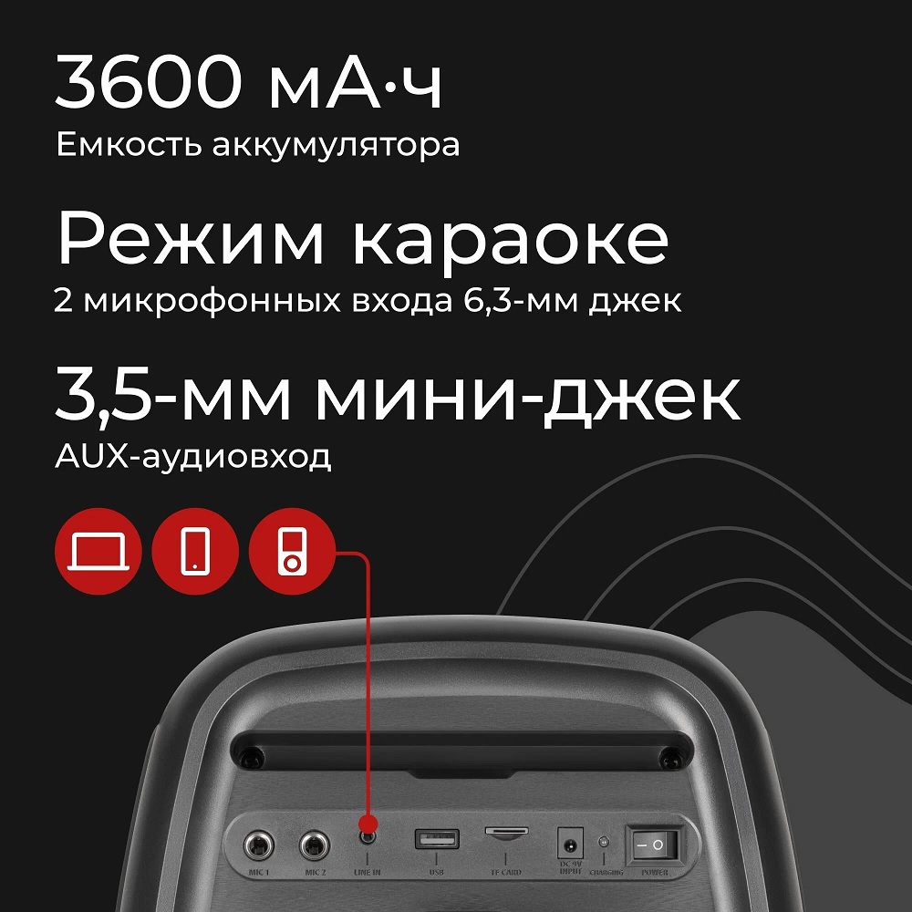 Портативная колонка Defender Boomer 60