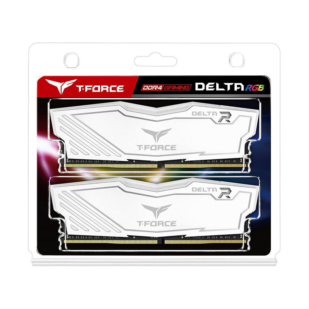 Оперативная память TeamGroup Tforce Delta RGB White 16GB 2X8GB D4 3200MHZ