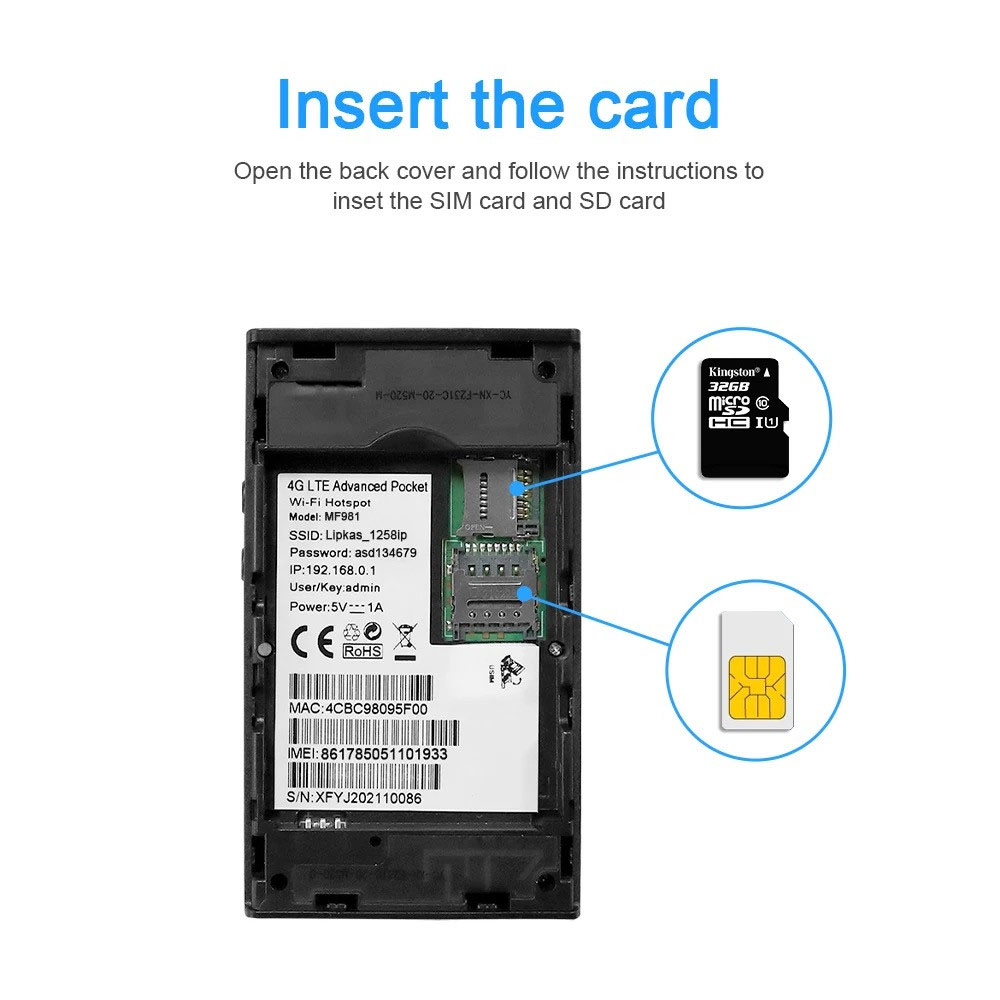 OLAX MF981VS 4G LTE HOTSPOT MOBILE WiFI WITH BATTARY