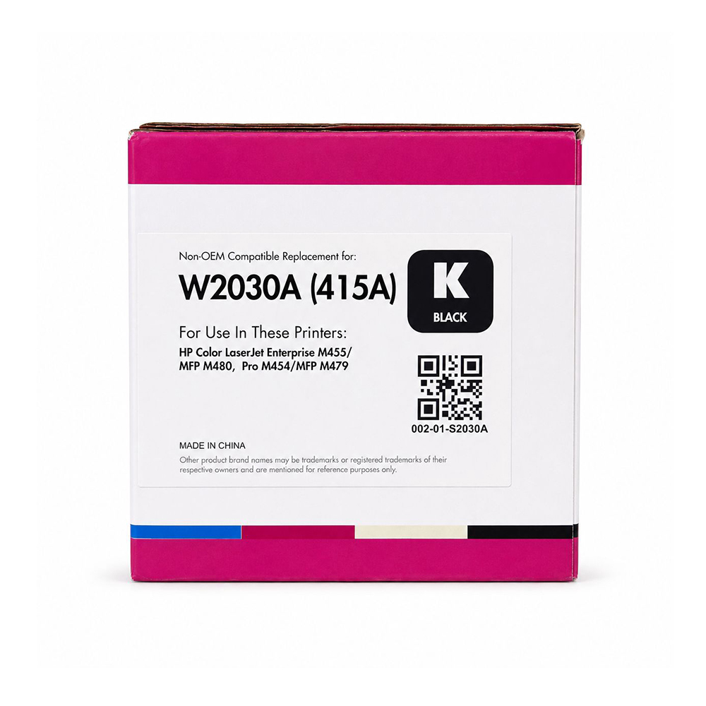 Картридж Static Control (002-01 -S2030A) W2030A (415A) Black HPColorLJ M455 M480 M454 M479