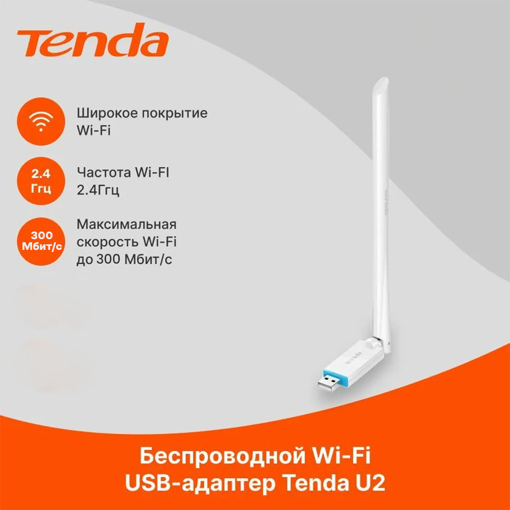 Wireless USB Adapter TENDA  AX300 U2 WI-FI 6 swistok