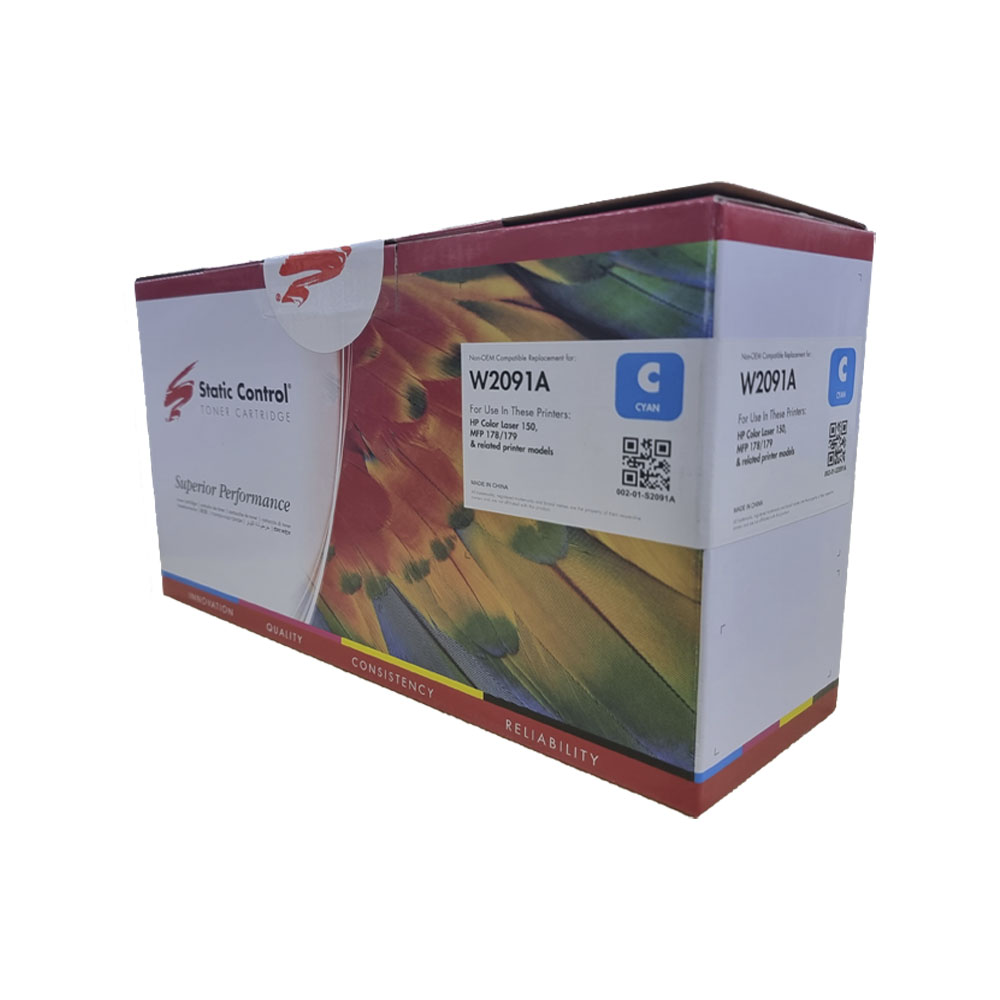 Картридж Static Control (002-01-S2091A) W2091A  Cyan HP Color Laser 150 MFP 178 179