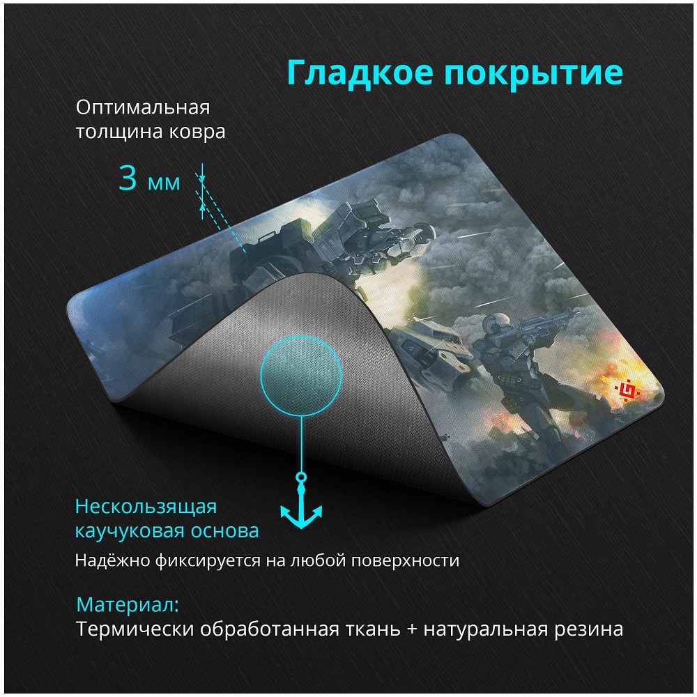 Комплект (клавиатура, мышь, наушники, коврик) Defender Target MKP-350