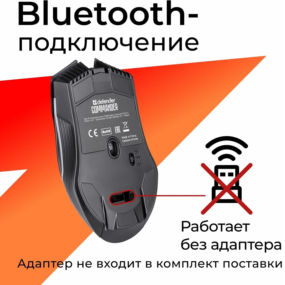 Беспроводная мышь Defender Commander GM-511