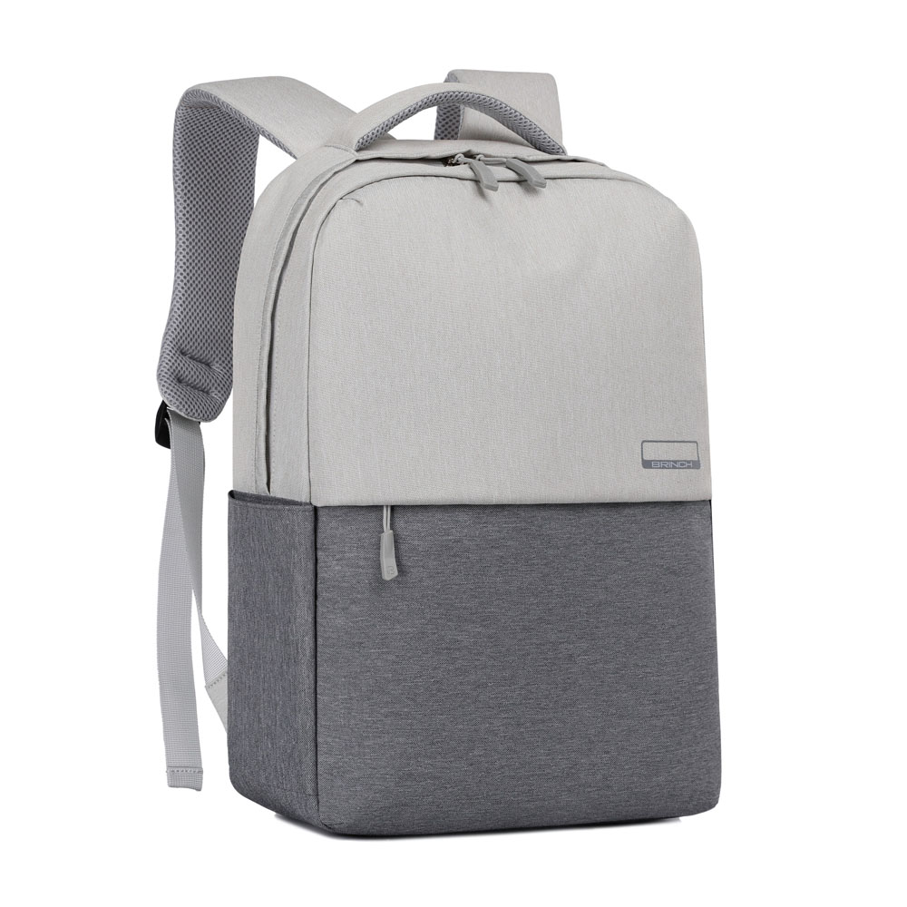 Рюкзак модель Brinch BW-003, материал Оксфорд+Дакрон, размер 14-16", серый