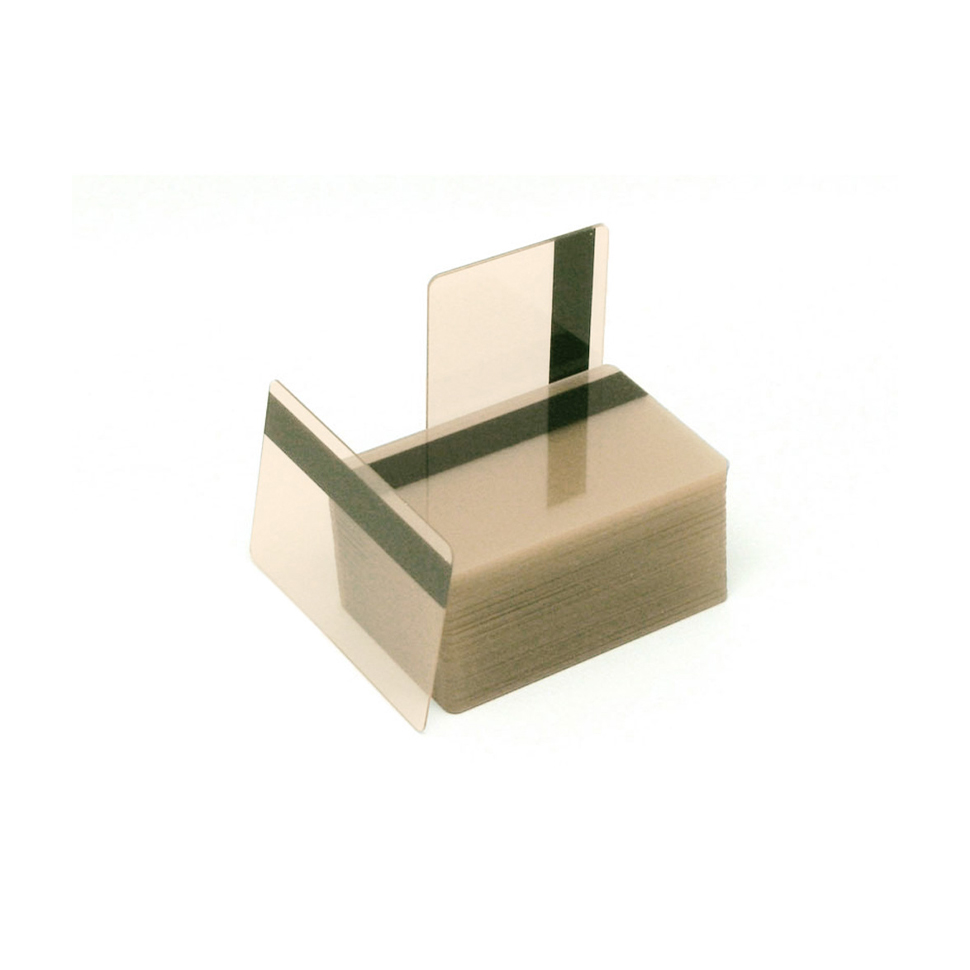 Карты HiCo с магнитной полосой, прозрачные золотистые