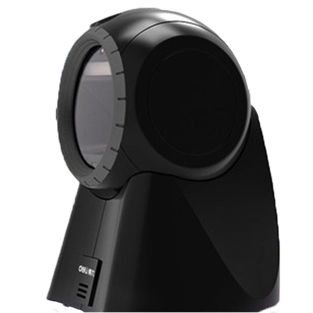 Сканер штрих-кода Deli 14965, черный, настольный