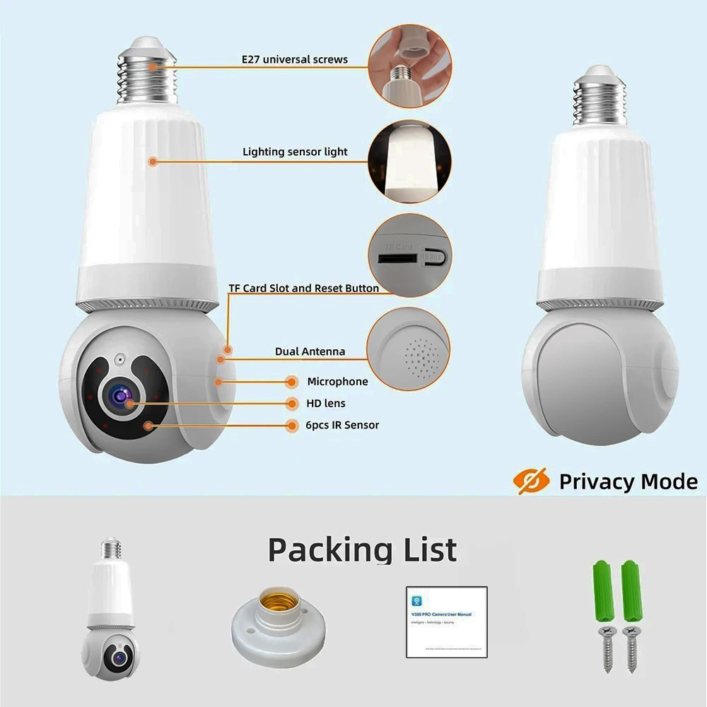 Smart Wifi Camera Q26 4MP, 220V