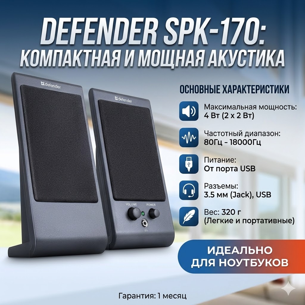 Колонки Defender SPK-170