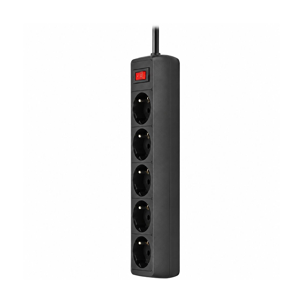 Сетевой фильтр Defender ES5, 5метр, 5 розеток, черный