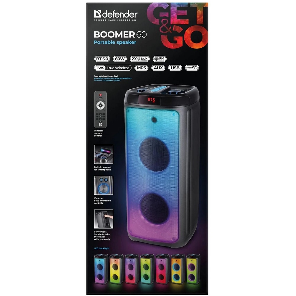 Портативная колонка Defender Boomer 60