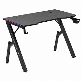 Игровой стол Defender Ino (Ино) RGB, МДФ, черный, 60x73x110см
