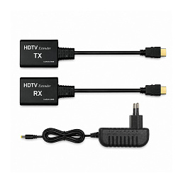 HDMI удлинитель по LAN кабелю (до 60 Метров) с бп