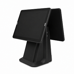 Сенсорный POS-терминал с двумя экранами 15.6" i5-4210U, 8/128 ГБ SSD, черный