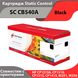 Картридж Static Control SC CB540A / CE320a / CF210A Black (HP CP1215 CP1510 CP1515 CP1415 M251 M256)