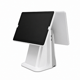 Сенсорный POS-терминал с двумя экранами 15.6″ + 15.6″, Intel Core i5-4210U, 8 ГБ RAM, SSD 128 ГБ, бе