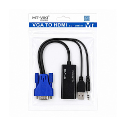 Переходник с VGA на HDMI + AUX + USB