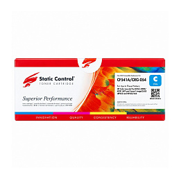 Картридж Static Control (002-01 -SF541A) CF541 CRG-054 Cyan HP Color LaserJet Pro M254, M280 M281