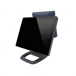 Сенсорный POS-терминал 15" + 9.7", Core i5-2410M, 8/128 ГБ SSD, черный (алюминий)