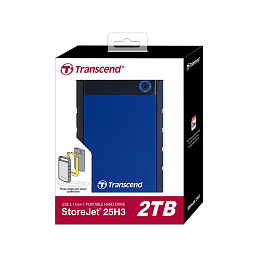 TRANSCEND 2TB USB 3.0 STORE JET 25H3   EXTERNAL HARD DRIVE