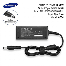 Laptop Adapter Samsung 19V 2.1A  5,5*3,0mm with pin inside