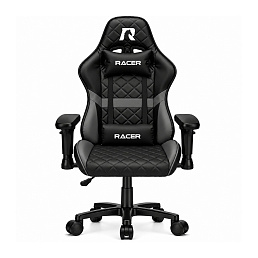 Игровое кресло Racer Armor One (Первая броня), черный с серым